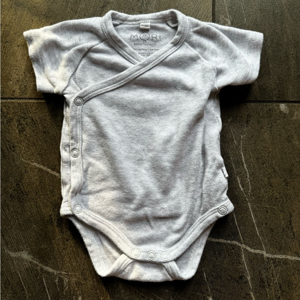 EUC Baby Mori Kimono Onesie (3-6)